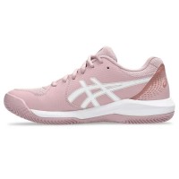 Asics Gel Dedicate 8 Clay Pink Morganite Baskets blanches pour femmes