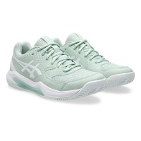 Asics Gel Dedicate 8 Clay Lichen Green White Women''s Sneakers