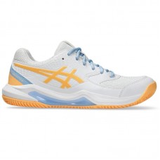 Sneakers Asics Gel Dedicate 8 Padel Bianco Arancione Donna Sneakers Asics Gel Dedicate 8 Padel Bianco Arancione Donna