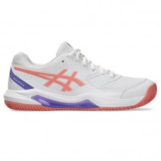 Asics Gel Dedicate 8 Padel White Pink Sneakers da donna