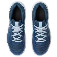 Tênis Asics Gel Dedicate 8 Padel GS Azul Mako Cinza Júnior
