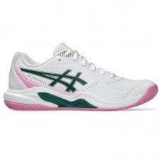 Zapatillas de Padel Asics Gel Dedicate 9 Padel Blanco Verde Mujer