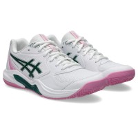 Zapatillas Asics Gel Dedicate 9 Padel Blanco Verde Mujer