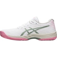 Zapatillas Asics Gel Game 9 Padel Blanco Gris Pizarra Mujer