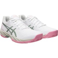 Zapatillas Asics Gel Game 9 Padel Blanco Gris Pizarra Mujer