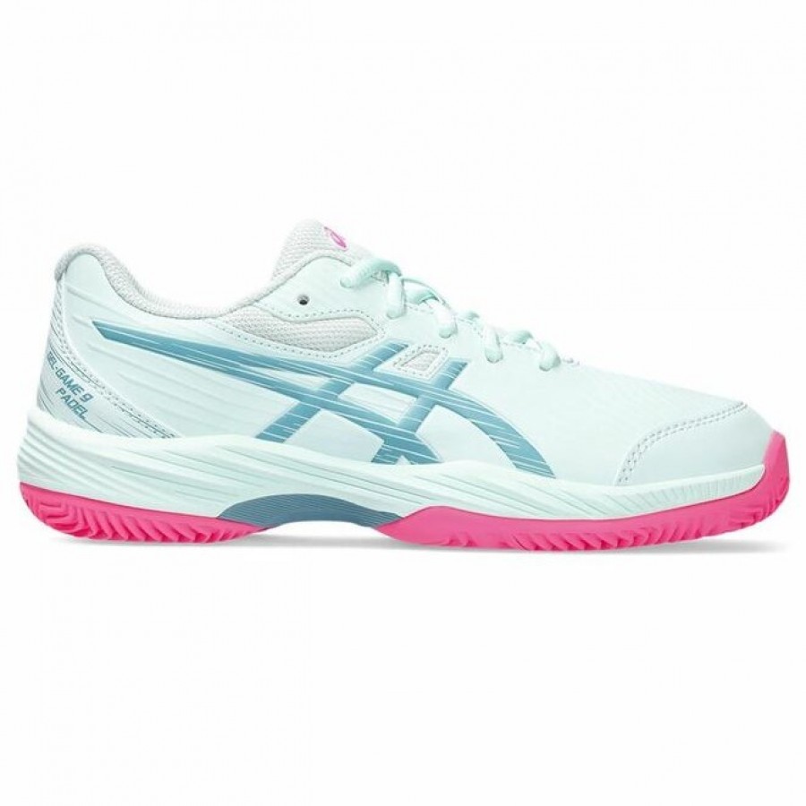 Baskets Asics Gel Game Padel 9 Menthe Gris Bleu Junior