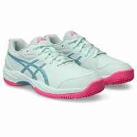 Sneakers Asics Gel Gioco Padel 9 Menta Grigio Blu Junior