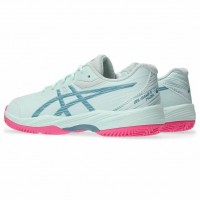 Baskets Asics Gel Game Padel 9 Menthe Gris Bleu Junior