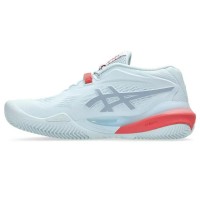 Zapatillas Asics Gel Resolution X Clay Azul Cielo Gris Mujer