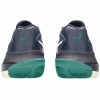 Zapatillas Asics Gel Resolution X Clay Azul Medianoche Crema