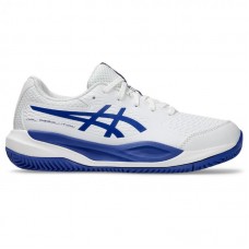 Tênis Asics Gel Resolution X Clay GS Branco Azul Cobalto Júnior Tênis Asics Gel Resolution X Clay GS Branco Azul Cobalto Júnior