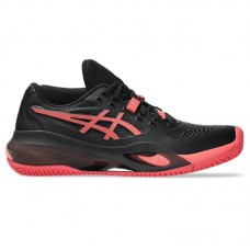 Tênis femininos Asics Gel Resolution X Clay Black Red