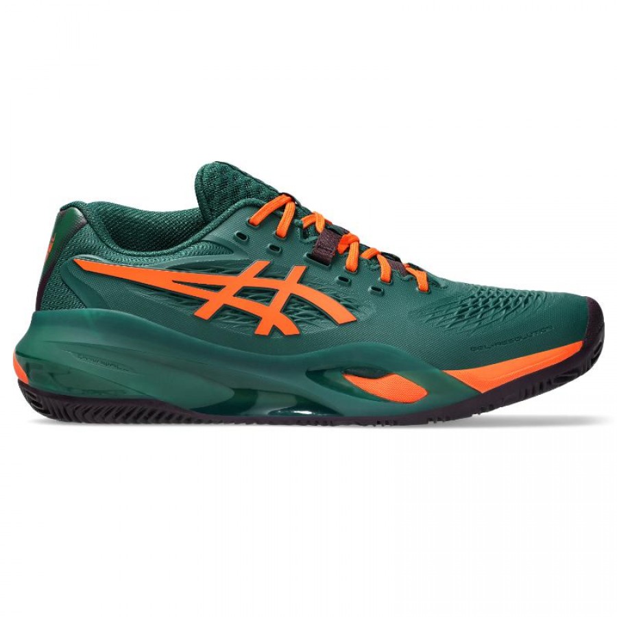 Zapatillas Asics Gel Resolution X Padel Verde Naranja