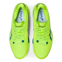 Zapatillas Asics Solution Speed FF 2 Clay Verde Neon Azul Mujer