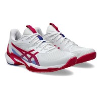 Asics Solution Speed FF 3 Clay White Bright Pink Women''s Sneakers