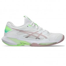 Zapatillas de Padel Asics Solution Speed FF 4 Clay Blanco Rosa Morganita Mujer