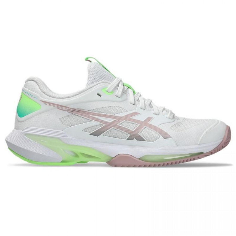 Zapatillas Asics Solution Speed FF 4 Clay Blanco Rosa Morganita Mujer