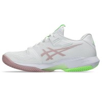 Zapatillas Asics Solution Speed FF 4 Clay Blanco Rosa Morganita Mujer