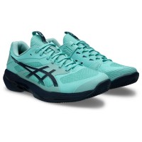 Zapatillas Asics Solution Speed FF 4 Clay Menta Azul Oscuro