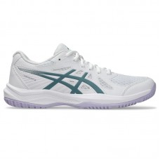 Zapatillas de Padel Asics Upcourt 6 Blanco Verde Mujer