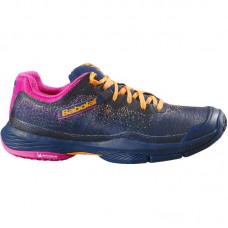 Babolat Jet Ritma Navy Navy Blue Fuchsia Baskets Femme Babolat Jet Ritma Navy Navy Blue Fuchsia Baskets Femme