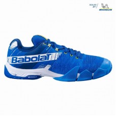 Chaussons Babolat Movea Bleu Blanc Hommes Chaussons Babolat Movea Bleu Blanc Hommes