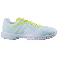 Chaussures Femme Babolat Sensa Blue Yellow Fluor Chaussures Femme Babolat Sensa Blue Yellow Fluor