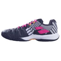 Sneakers Babolat Sensa Bianco Nero Fucsia Donna