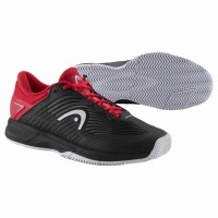 Head Revolt Pro 4.5 Terre Battue Noir Rouge Chaussures