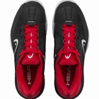 Head Revolt Pro 4.5 Nero Rosso Scarpe - TERRA BATTUTA