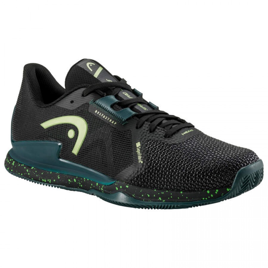 Chaussures Head Sprint Pro 3.5 SF Terre Battue Vert Foret Noire