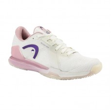Zapatillas Head Sprint Pro 4.0 Padel Blanco Rosa Mujer