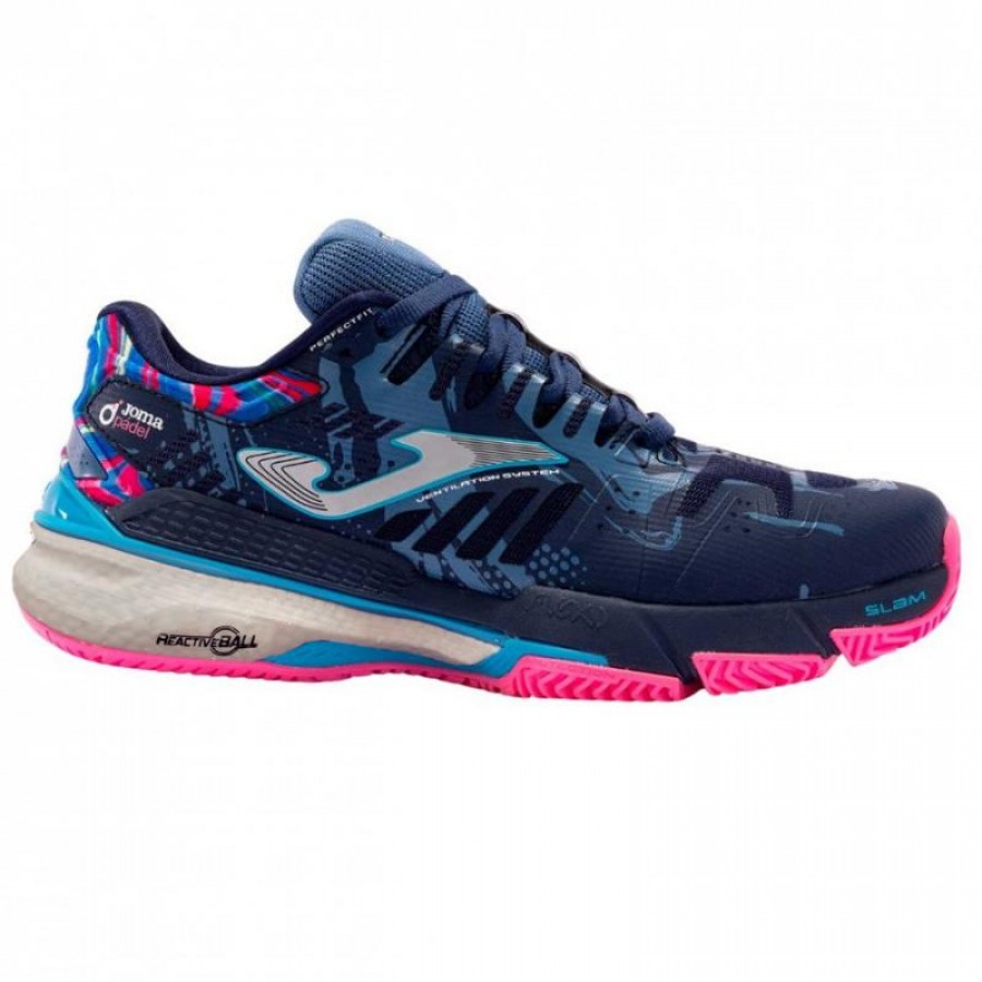Joma Slam 2403 Navy Blue Pink Women''s Shoes