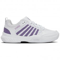 Zapatillas Kswiss Court Express 2 Clay Blanco Lavanda Mujer