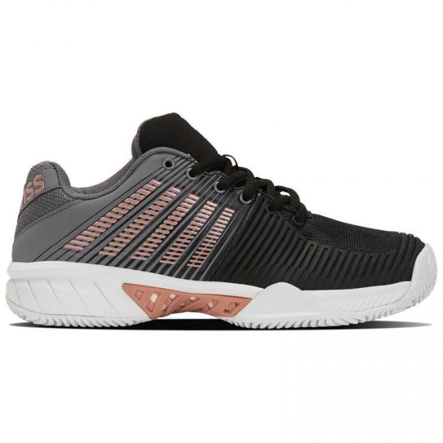 Tenis Kswiss Express Light 2 HB Preto Cinza Rosa Feminino