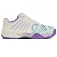 Zapatillas Kswiss Express Light 3 HB Padel Blanco Purpura Mujer Zapatillas Kswiss Express Light 3 HB Padel Blanco Purpura Mujer