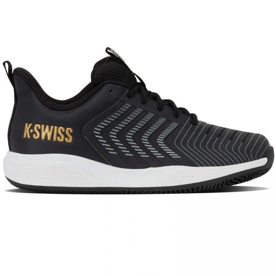 Zapatillas Kswiss Ultrashot Light Clay Negro Dorado