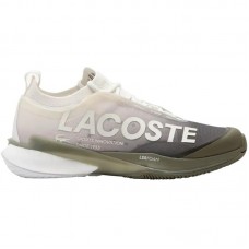 Tênis Lacoste AG-LT25 Lite Branco Caqui para Mulheres Tênis Lacoste AG-LT25 Lite Branco Caqui para Mulheres