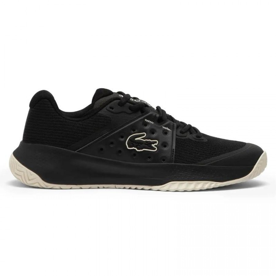 Zapatillas Lacoste Power Server Negro Blanco Mujer