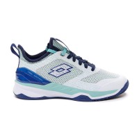 Chaussures Lotto Mirage 200 Blanc Bleu Femme