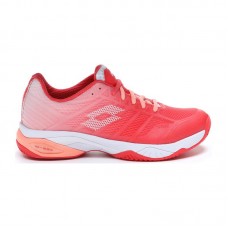 Shoes Lotto Mirage 300 Red Fluor White Salmon Women Shoes Lotto Mirage 300 Red Fluor White Salmon Women