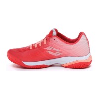 Zapatillas Lotto Mirage 300 Rojo Fluor Blanco Salmon Mujer