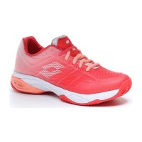 Chaussures Lotto Mirage 300 Rouge Fluor Saumon Blanc Femmes