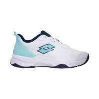 Chaussures Lotto Mirage 600 ALR Blanc Bleu Clair Femme