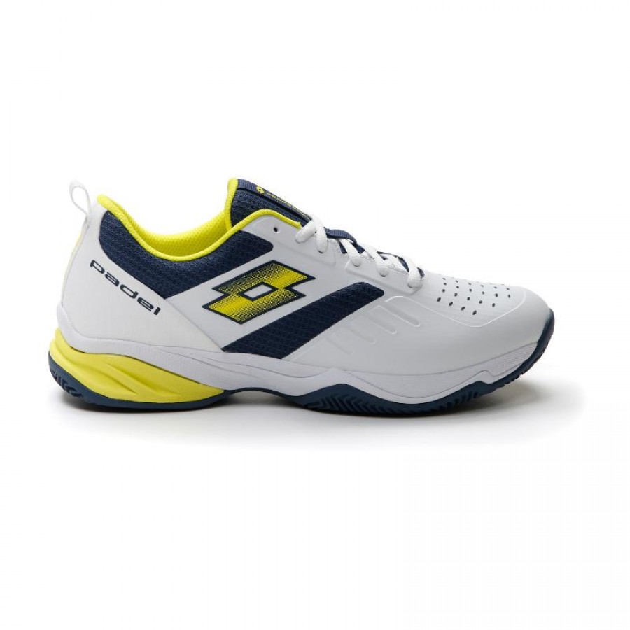 Sneakers Lotto Superrapida 400 IV Bianco Giallo Blu Acido Denim