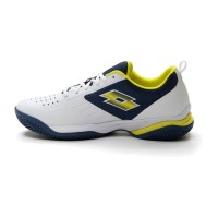 Tenis Lotto Superrapida 400 IV Branco Amarelo Amarelo Azul Denim