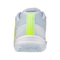 Tênis femininos Mizuno Break Shot 5 Clay Light Blue Light White, Fluor