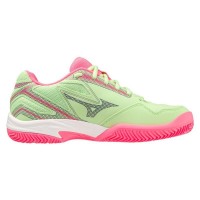 Baskets Mizuno Break Shot Green Fuchsia Women