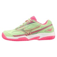 Baskets Mizuno Break Shot Green Fuchsia Women