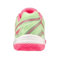 Zapatillas Mizuno Break Shot Verde Fucsia Mujer